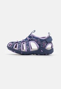 Geox WHINBERRY  - Pārgājienu sandales - navy/dark lilac