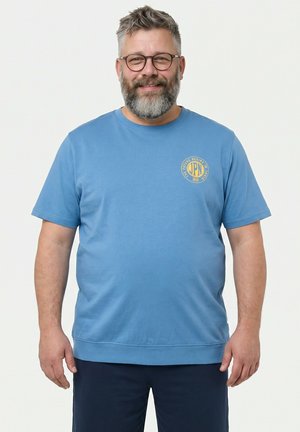 Men Plus, SCHLAFANZUG BAUCHFIT, ZWEITEILER, T-SHIRT, BRUSTPRINT, SHORTS, BIS 8 XL - Pigiama - midnight blue