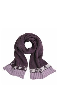 Neverless - WINTER HERBST DREIFARBIG GLATT - Scarf - dunkellila lila Thumbnail Image 1