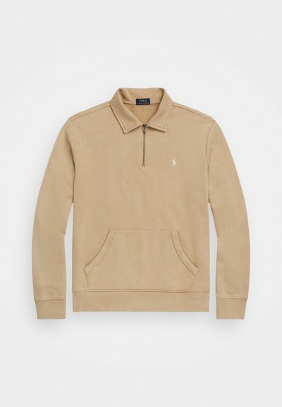 Polo Ralph Lauren LOOPBACK FLEECE QUARTER-ZIP SWEATSHIRT - Športni pulover - coastal beige