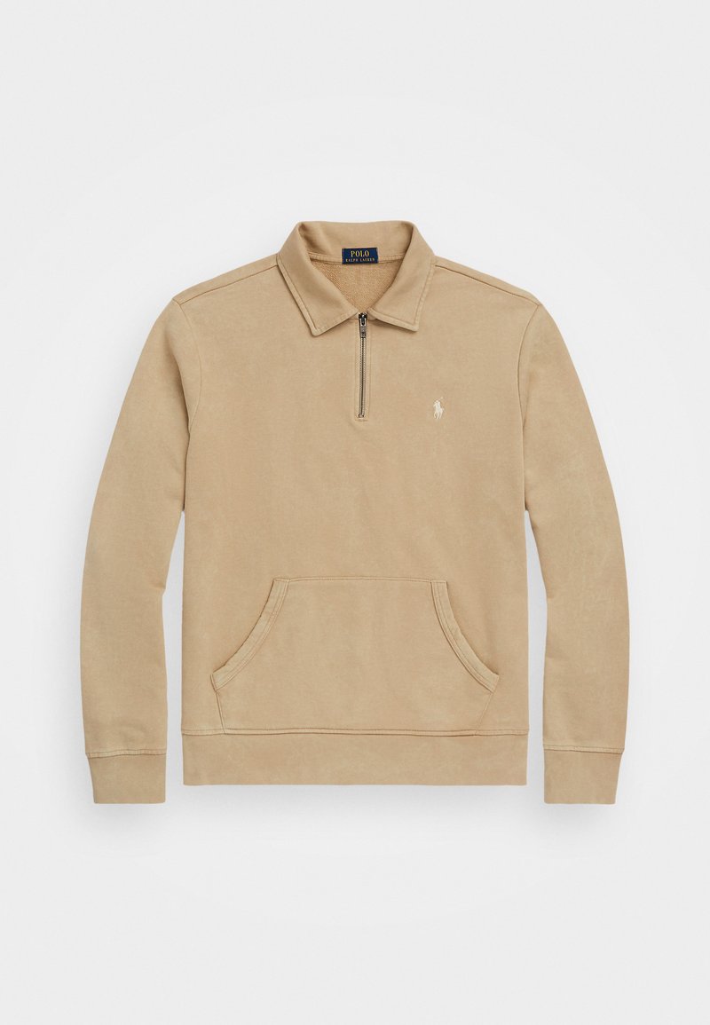 Polo Ralph Lauren LOOPBACK FLEECE QUARTER-ZIP SWEATSHIRT - Φούτερ - coastal beige