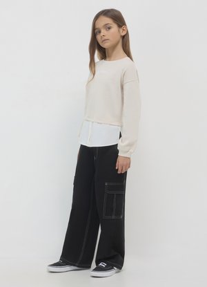 Calliope Cargohose - nero ultrablack