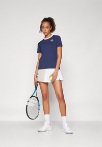 Lacoste Sport SKIRTS - Saia desportiva - gris/blanc/jaune