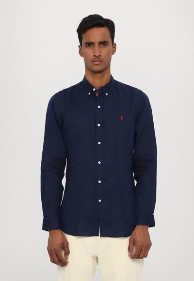 Polo Ralph Lauren SLIM FIT LINEN SHIRT - Cămașă - newport navy