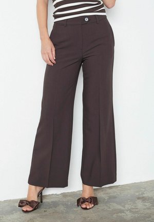 WIDE - Housut - dark brown