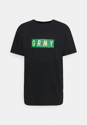 BOX LOGO TEE UNISEX - Camiseta estampada - black