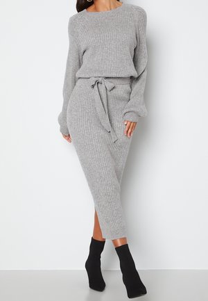 Strickkleid - light grey