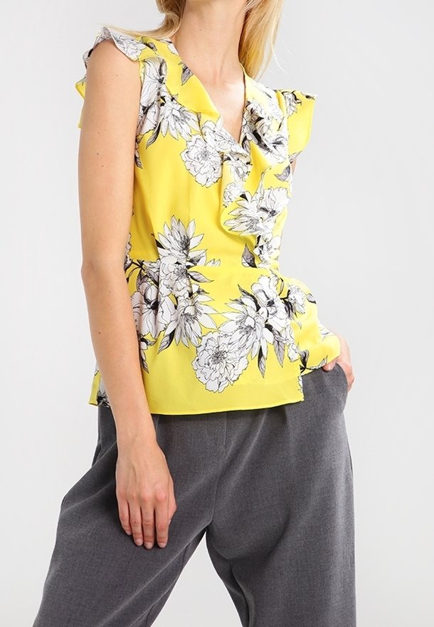 yellow blouse dorothy perkins