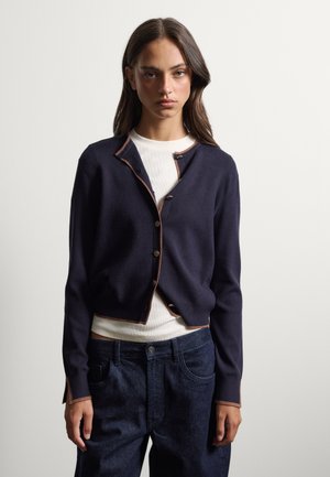 Stefanel Chaqueta de punto - navy blue