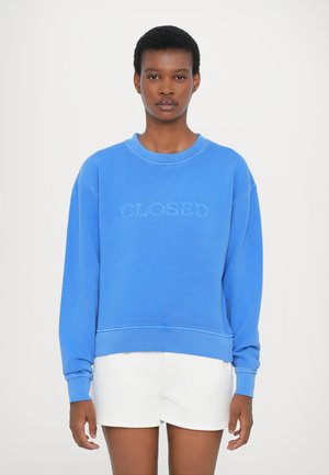 CLOSED LOGO CREW NECK - Sweatshirt - blue