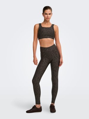 ONLY Play, LEGGINGS ONPRYA-2-DANA SKINNY FIT LEGGINGS - Клин - chocolate torte