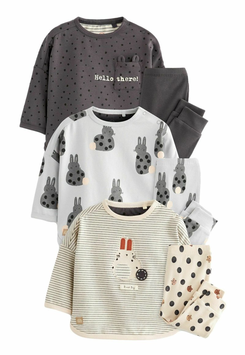 Next 6 PIECE SET STANDARD - Leggings - monochrome bunny