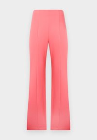 WIDE LEG FRNT SEAM PANT - Hlače - coral crush