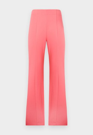 DKNY, WIDE LEG FRNT SEAM PANT - Παντελόνι - coral crush