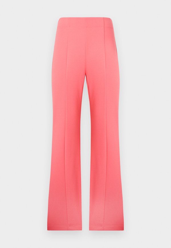 WIDE LEG FRNT SEAM PANT - Trousers - coral crush3