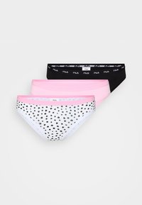 WOMAN BRIEF 3 PACK - Slip - white/pink/black
