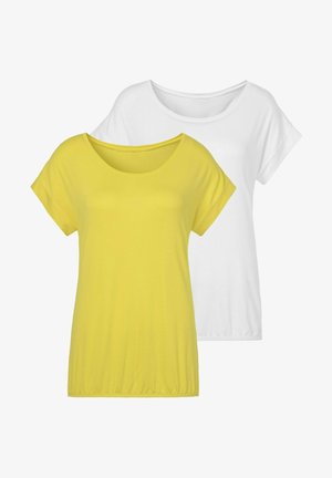 LASCANA, T-Shirt basic - gelb creme