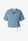 JEANSHEMD PCFLORA WICKEL - Μπλούζα - light blue denim