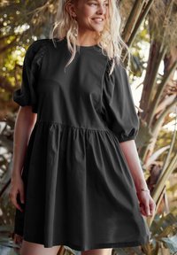 Next PUFF SLEEVE MINI - REGULAR FIT - Trikoomekko - black