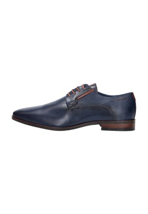 GEKLEED LAAG - Veterschoenen - blauw