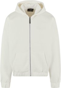 Dropsize SUPER HEAVY HD PRINT - Majica s kapuljačom i patentnim zatvaračem - creamwhite