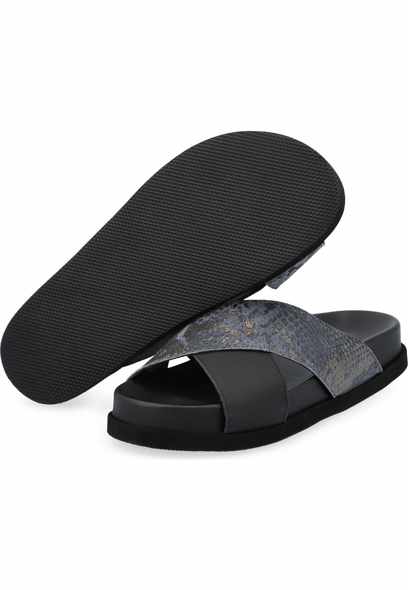 Damen Sneaker | Ria Menorca Pantolette flach schwarz - RV73563 Damen Sneaker | Ria Menorca Pantolette flach schwarz - RV73563