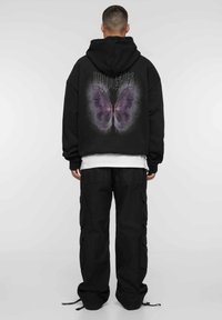 MJ Gonzales FROSTED WINGS - Majica s kapuljačom - black