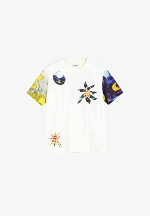Desigual, COSMOS PRINT T-SHIRT - Camiseta estampada - white