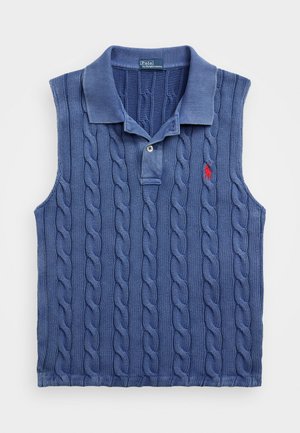 Polo Ralph Lauren COTTON SLEEVELESS POLO SHIRT - Bluză polo - blue yacht