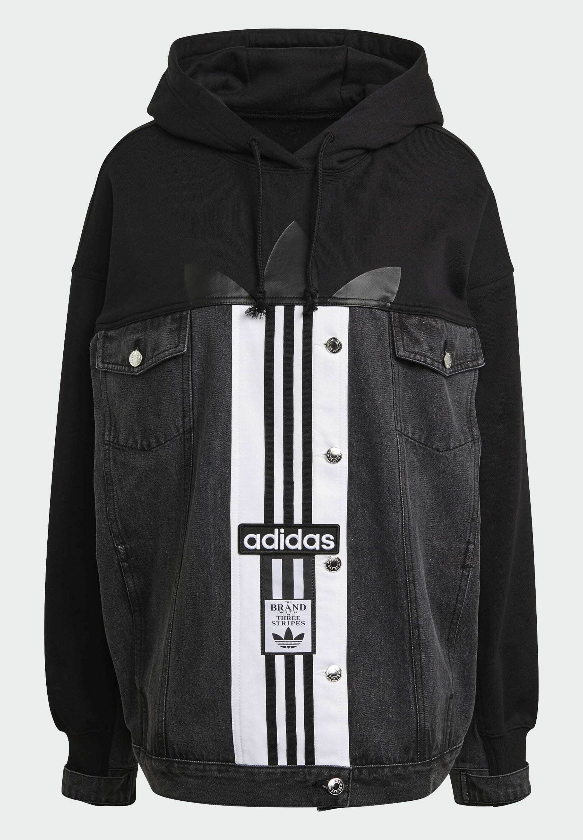 adidas Originals JACKET - Spijkerjas - black/Zwart denim/blackdenim -  Zalando.nl