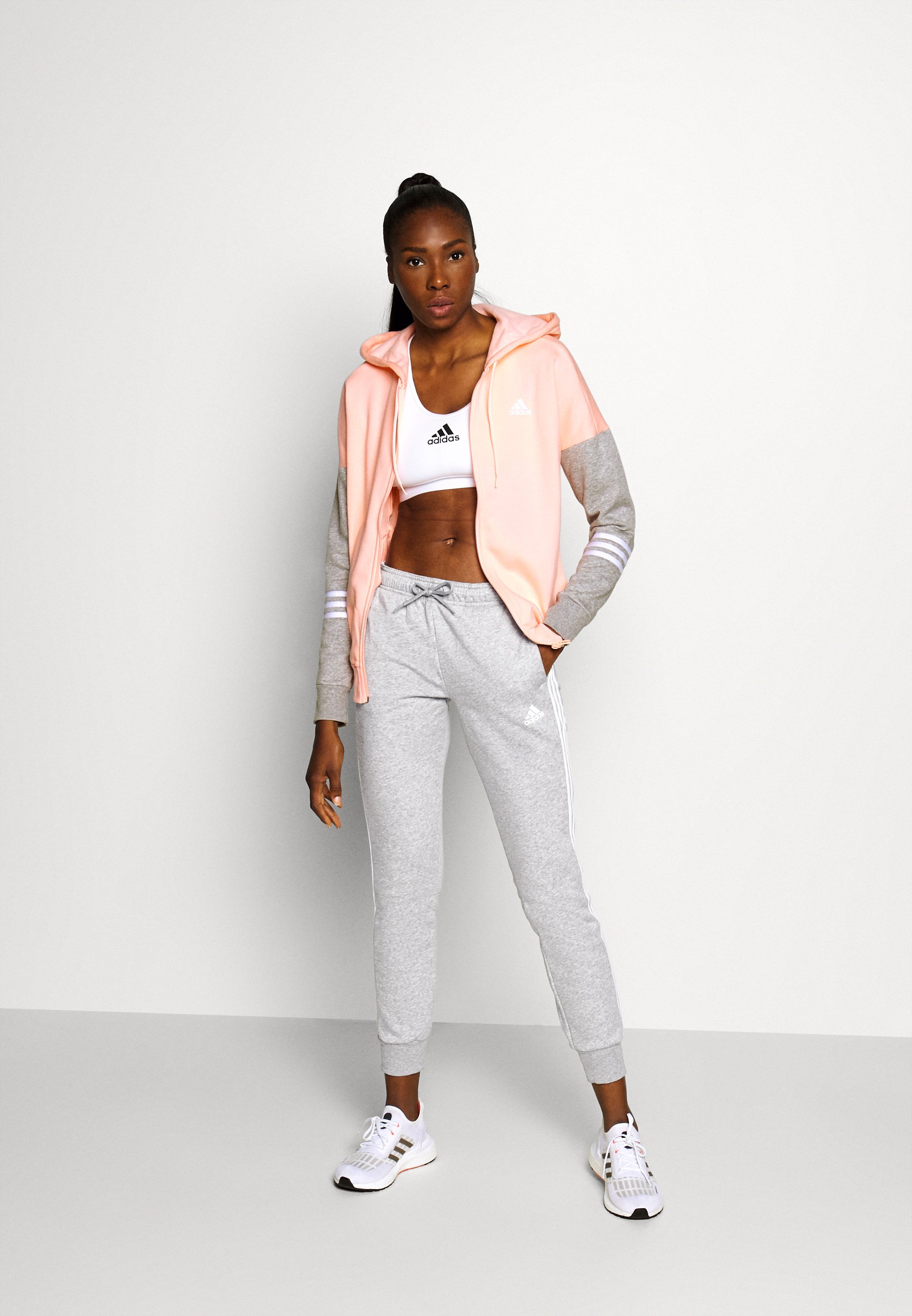 coral adidas tracksuit