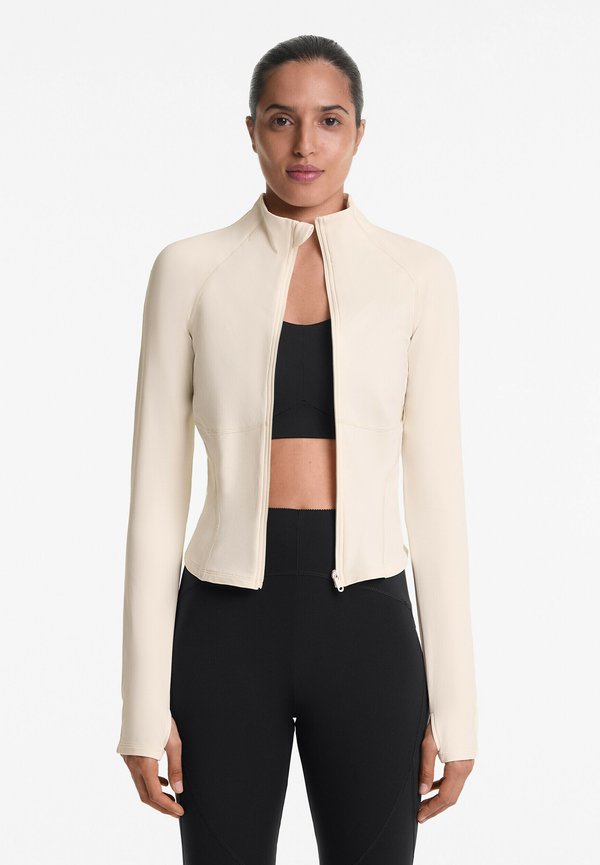 WITH SEAMS TECHNICAL - Trainingsjacke - beige