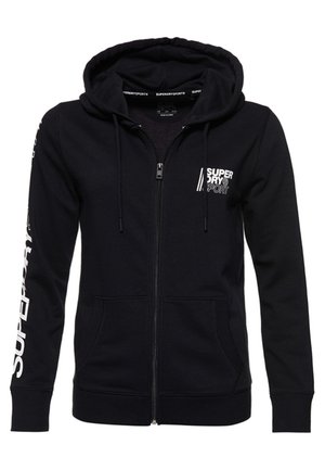 Mikina na zip - black