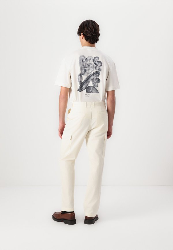 SLH-LOOSE DECLAN - Cargo trousers - egret2