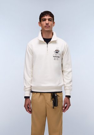 B-SOL UNISEX - Mikina - white whisper