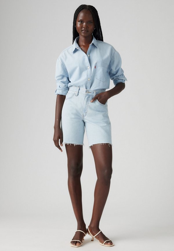 '94 BAGGY SHORT - Denim shorts - mister twister cut hem3