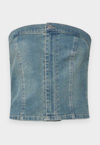 JXTINGA SLIM TOP  - Toppi - medium blue denim