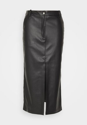 ONLHEIDI SLIT SKIRT - Pouzdrová sukně - black