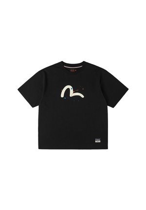 Evisu T-SHIRT - T-shirt con stampa - black