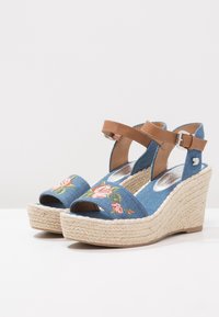 TOM TAILOR DENIM Sandalias con plataforma - blue denim