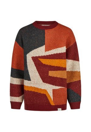 Iriedaily, IRIEDAILY PULLOVER FADY - Jumper - green red