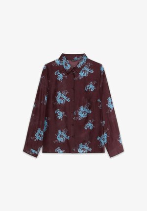 Fiorella Rubino, CAMICIA CON STAMPA - Overhemdblouse - bordeaux