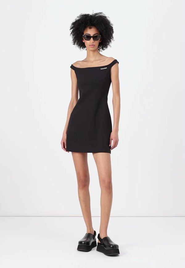 LOGO ELASTIC MILANO BARDOT DRESS - Jersey dress2