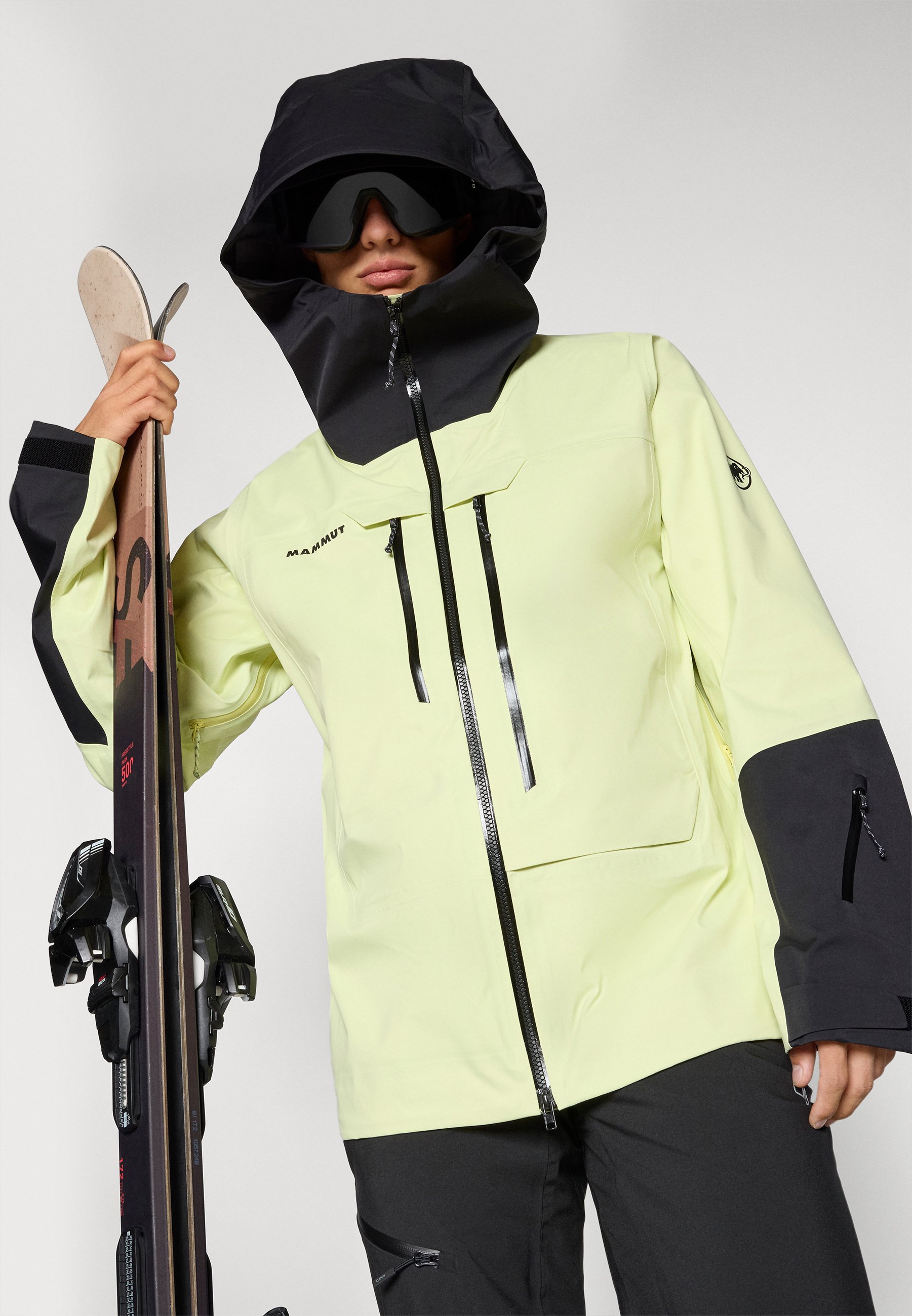 Mammut HALDIGRAT - Ski jacket - sulai/black/neon yellow - Zalando