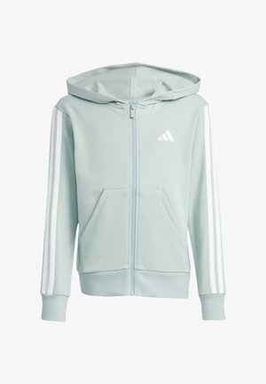 adidas Sportswear ESSENTIALS FULL - Sweatjacke - sage white