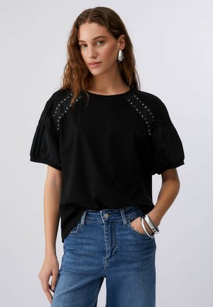 WITH INSERTS - Blusa - black