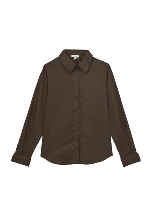 Reiss, Button-down blouse - chocolate brown