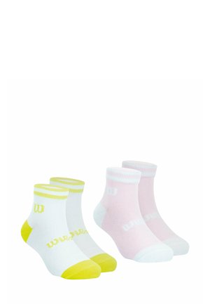 2 PAIRES DE ESSENTIEL  - Chaussettes de sport - blanc/rose