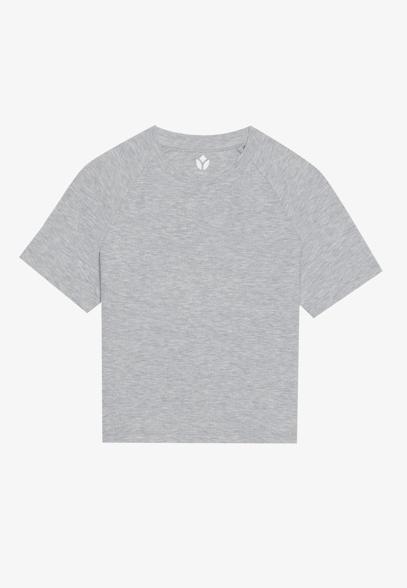 Even&Odd active T-shirt basic lichtgrijs gemêleerd