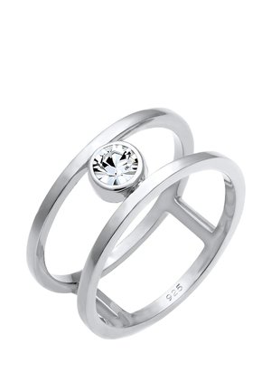 GLASS CRYSTAL - Ringe - silver coloured